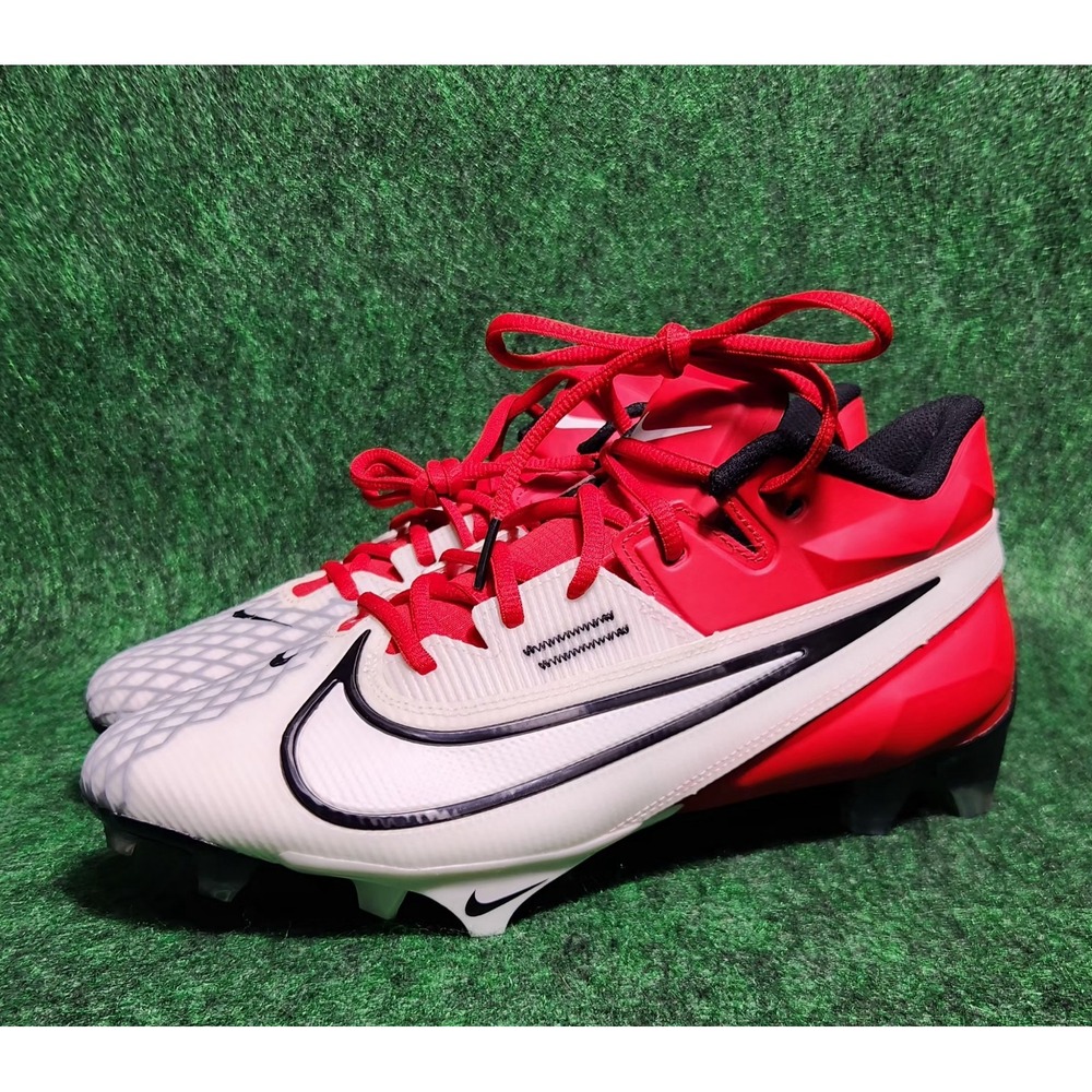 NIKE VAPOR EDGE ELITE 360 2 FOOTBALL CLEATS SIZE 11 RED WHITE BLACK DA5457-616